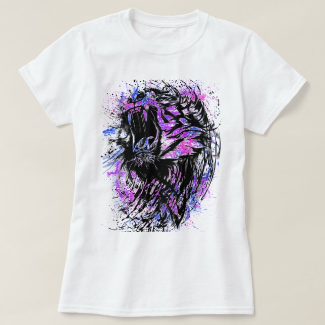 T-shirt L'art tigre (Design devant)