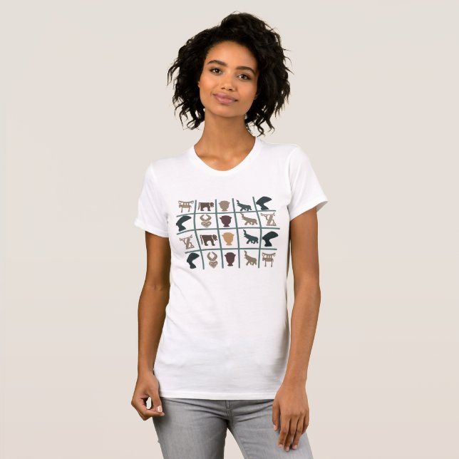T-shirt L'art tribal abstrait africain (Devant entier)