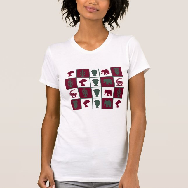 T-shirt L'art tribal abstrait africain (Devant)