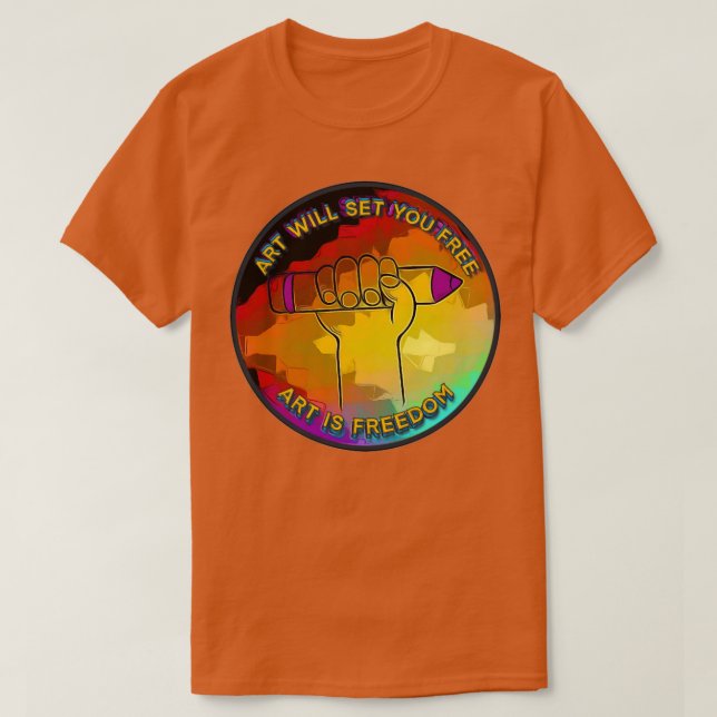 T-shirt L'art vous libère (Design devant)