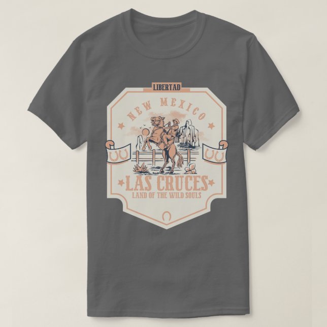 T-shirt Las Cruces Nouveau Mexique ville sauvage ouest (Design devant)