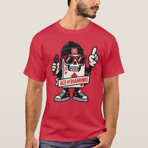 T-shirt L'As de la Mascotte de rue Diamonds — Édition à ro