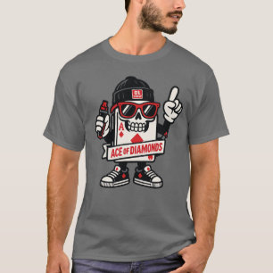 T-shirt L'As de la Mascotte de rue Diamonds — Édition à ro
