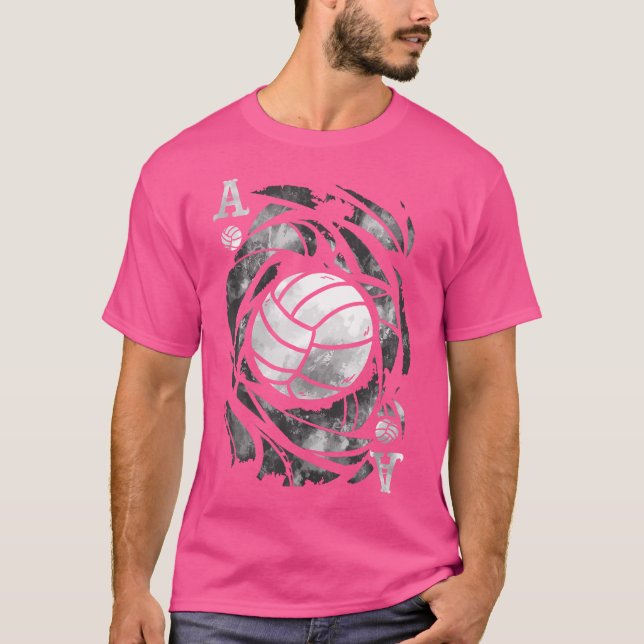 T-shirt L'As De Sert Le Volley-Ball Drôle (Devant)