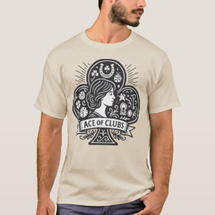 T-shirt L'As des Clubs — Lady Luck Cameo