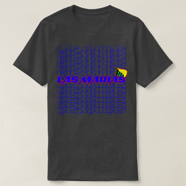 T-shirt Las Marias Cascade texte (Design devant)
