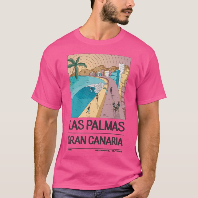 T-shirt Las Palmas Gran Canaria Espagne (Devant)