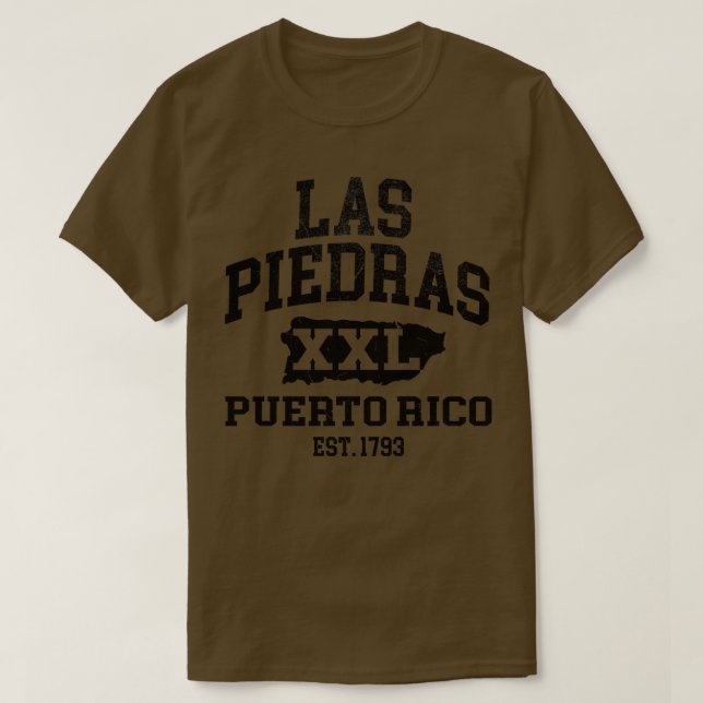 T-shirt Las Piedras Porto Rico XXL Design sportif (Design devant)