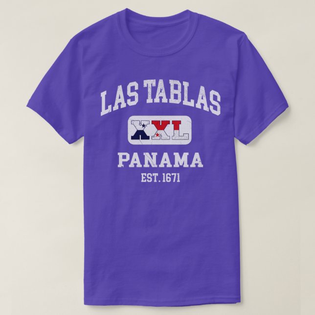 T-shirt Las Tablas Panama XXL Design sportif 1 (Design devant)