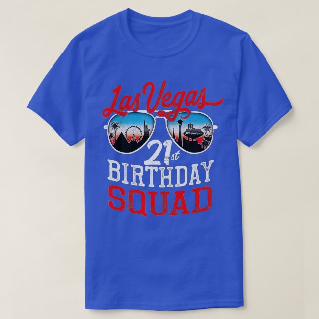 T-shirt Las Vegas 21e Anniversaire Squad (Design devant)