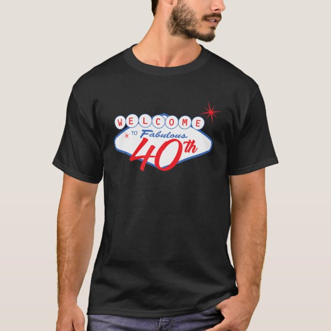 T-shirt Las Vegas 40E Anniversaire T Quarante 40 Anniversa (Devant)