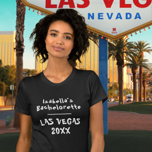 T-shirt Las Vegas Bachelorette Nom noir