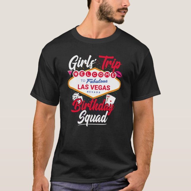 T-shirt Las Vegas Birthday Girl Trip Vegas Birthday Squad (Devant)