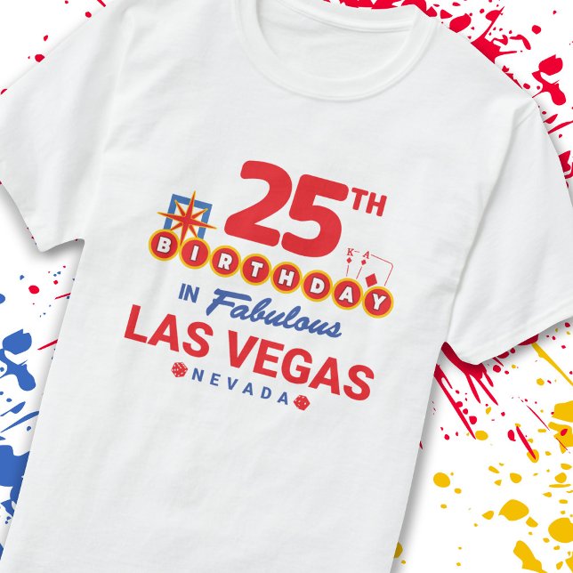 T-shirt Las Vegas Birthday Party (Créateur téléchargé)