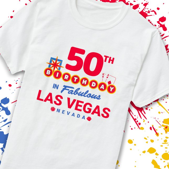 T-shirt Las Vegas Birthday Party (Créateur téléchargé)