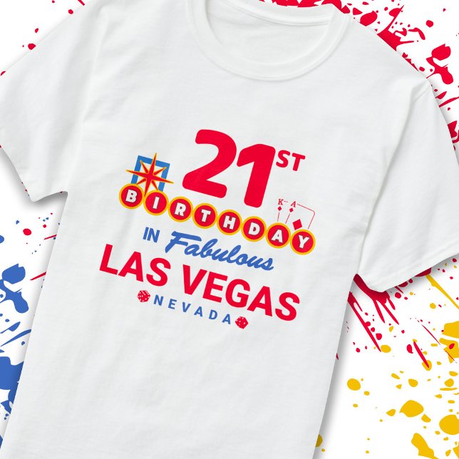 T-shirt Las Vegas Birthday Party (Créateur téléchargé)