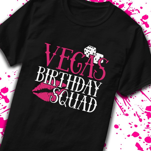 T-shirt Las Vegas Birthday Party Group Cadeau Vegas Squad (Créateur téléchargé)