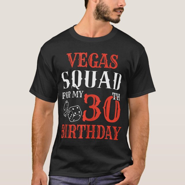 T-shirt Las Vegas Birthday Squad Tank (Devant)