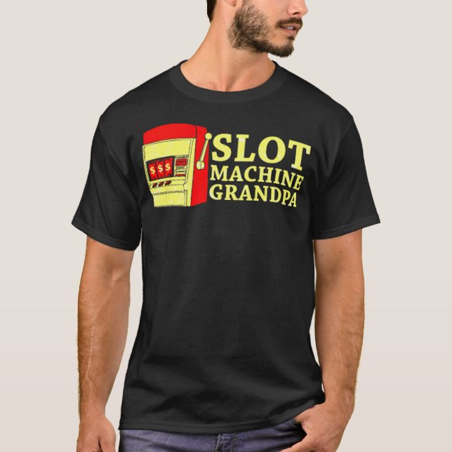 T-shirt Las Vegas Casino Grandpa Illustration bisexuelle c (Devant)