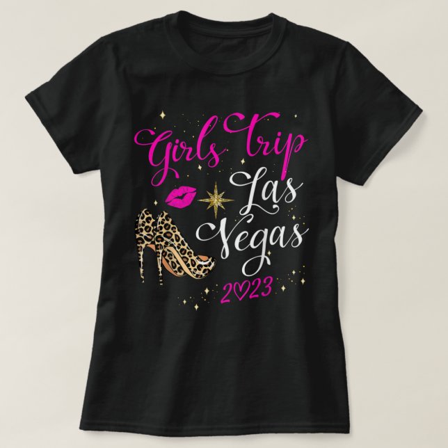 T-shirt Las Vegas Girls Trip 2023 Chemises Pour Femmes Bir (Design devant)