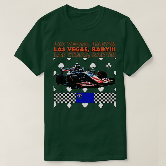 T-shirt Las Vegas Grand Prix Formule 1 Nevada USA (Design devant)