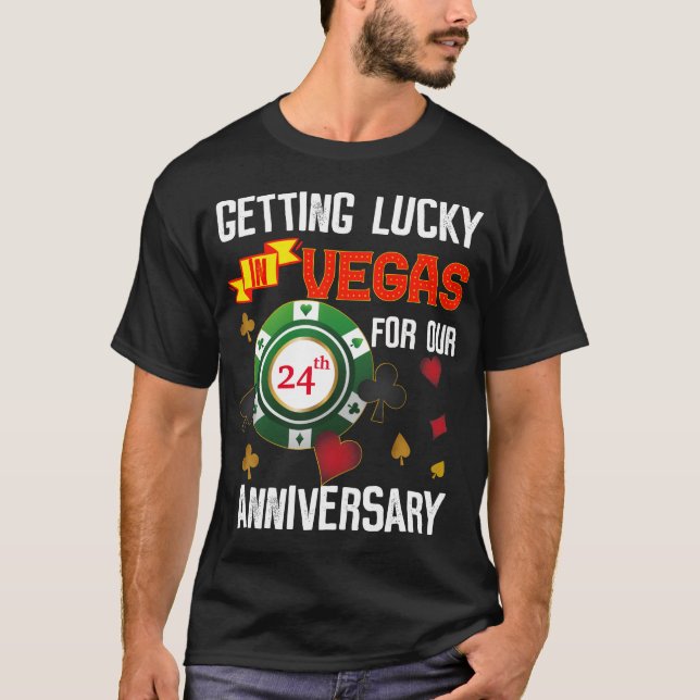 T-shirt Las Vegas Mariage Anniversaire Couple Correspondan (Devant)