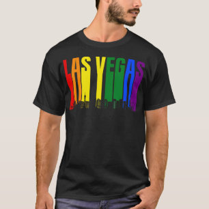 T-shirt Las Vegas Nevada Skyline Lgbtq Gay pride Rainbow