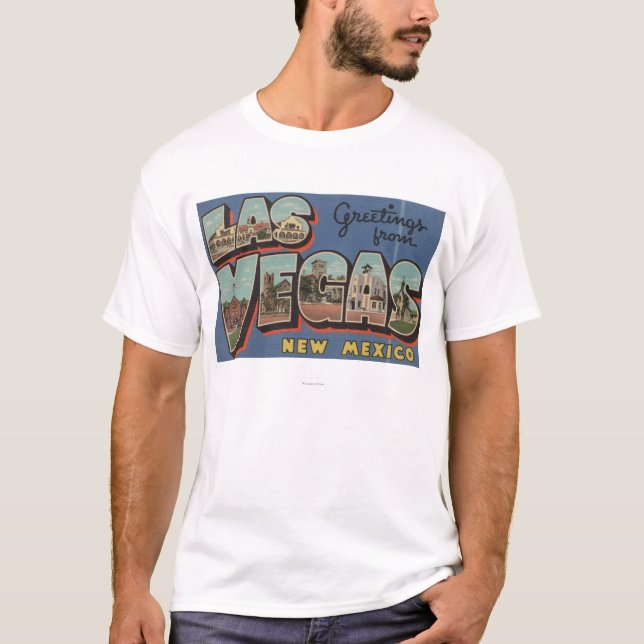 T-shirt Las Vegas, Nouveau Mexique - grandes scènes 2 de (Devant)