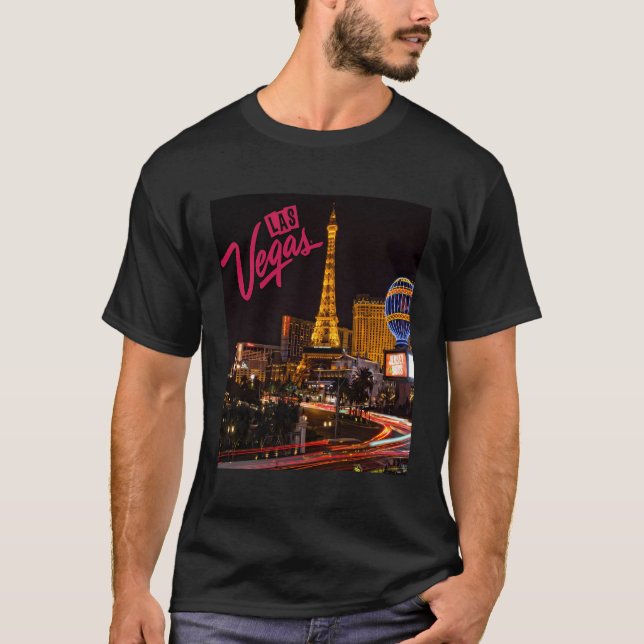 T-shirt Las Vegas Shirt Vegas Strip Night Life Souvenir An (Devant)