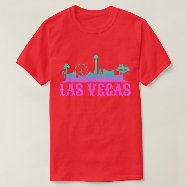 T-shirt Las Vegas Skyline Cityscape City Metropole (Design devant)