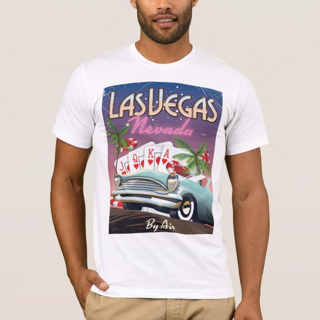 T-shirt Las Vegas vintage style vacation (Devant)