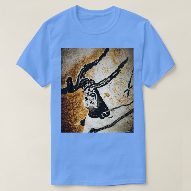 T-shirt Lascaux Bull Cave Art (Design devant)
