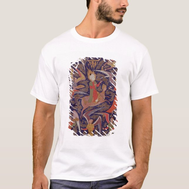 T-shirt L'ascension du prophète Mohamed, persane (Devant)
