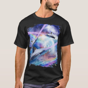 T-shirt Laser Beam Eyes Requin Dans L'Espace, Requins Gala