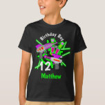 T-shirt Laser tag Birthday Boy shirt<br><div class="desc">Célébrez l'anniversaire avec ce t-shirt spécial,  design spécial et personnalisé</div>