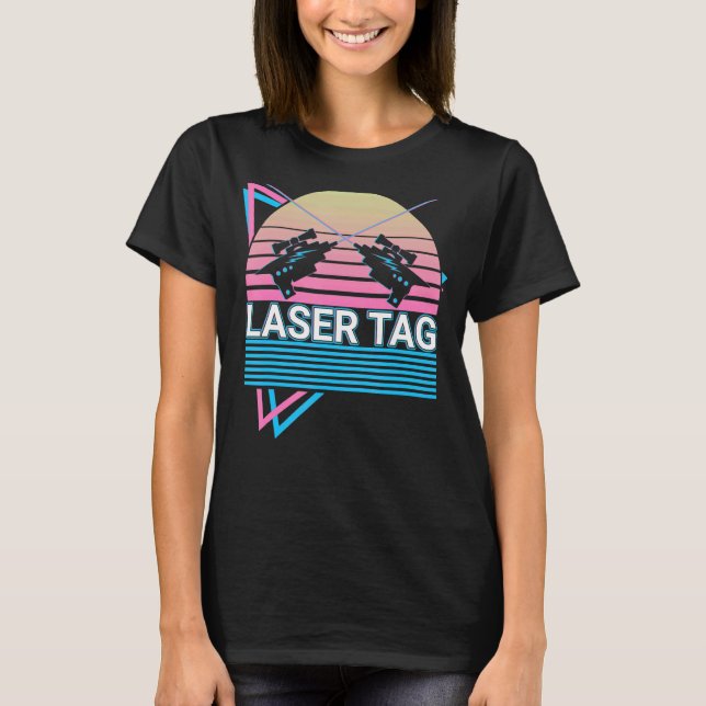 T-shirt Laser Tag Jeu Lasertag Retro (Devant)