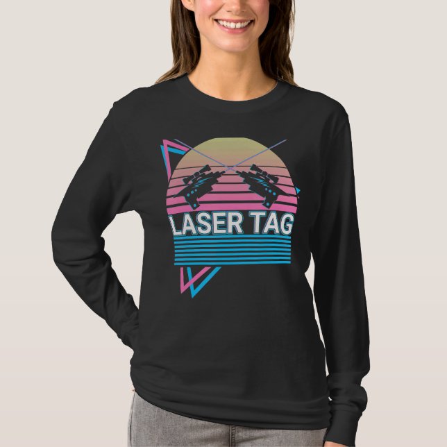 T-shirt Laser Tag Jeu Lasertag Retro (Devant)