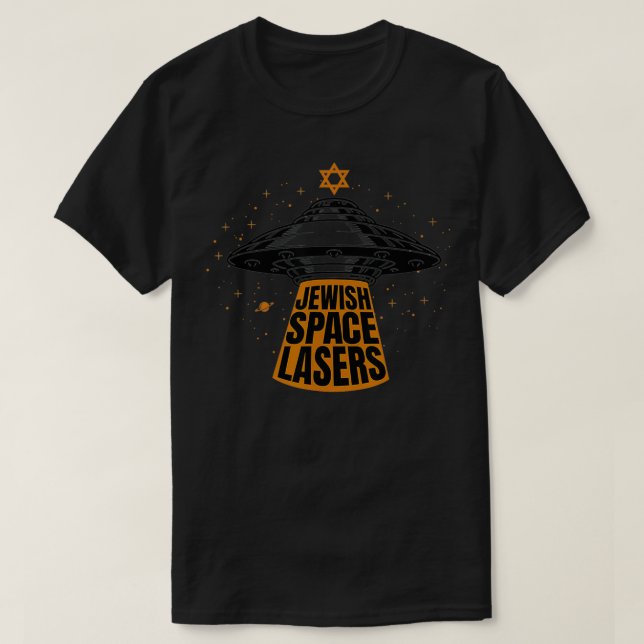 T-shirt Lasers spatiaux juifs (Design devant)