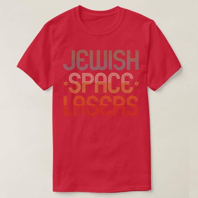 T-shirt Lasers spatiaux juifs (Design devant)