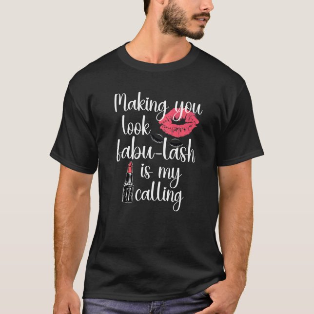 T-shirt Lash Artist Fabu Lash for Make Up Artist   (Devant)