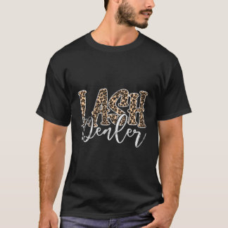 T-shirt Lash Dealer Lash Tech Eyelash Leopard Lash