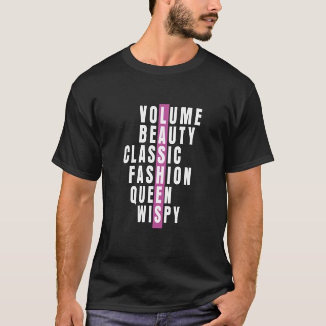 T-shirt Lash Volume Classique Lashes Technologie Lash Eyel (Devant)
