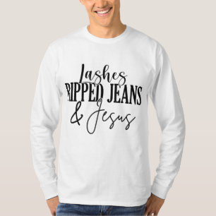 T-shirt Lashes Écrits Jeans Et Jésus Lash Artiste Lash Tec