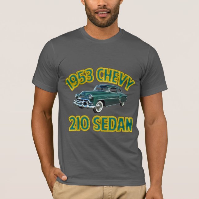 T-shirt L'asphalte des hommes Chevy 1953 210 (Devant)