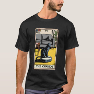 T-shirt L'aspirateur robot Chariot Tarot chat drôle C