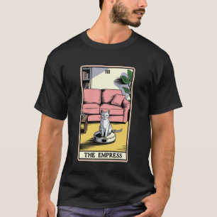 T-shirt L'aspirateur robot chat carte de tarot impératrice