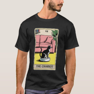 T-shirt L'aspirateur robot chat carte de tarot Le Chariot