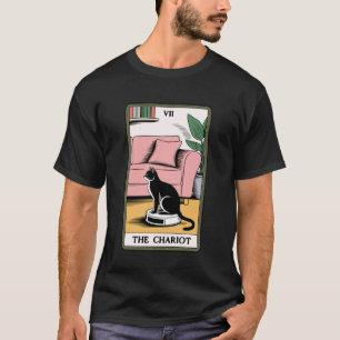 T-shirt L'aspirateur robot chat carte tarot Le Chariot Ca