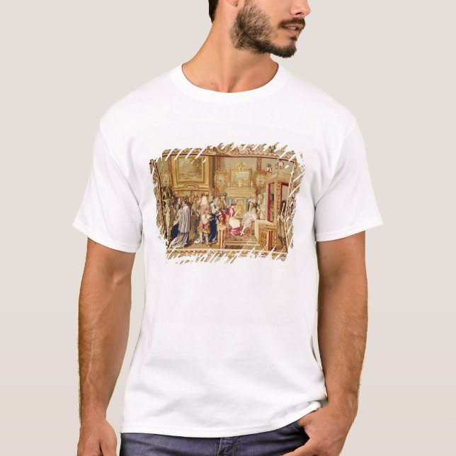T-shirt L'assistance de Chigi cardinal avec Louis XIV (Devant)