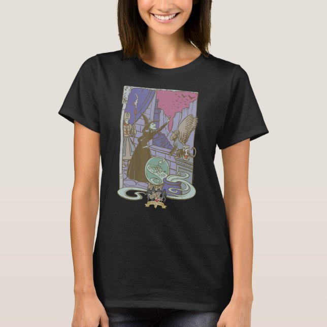 T-shirt L'Assistant d'Oz Wicked Witch Illustration Vintage (Devant)